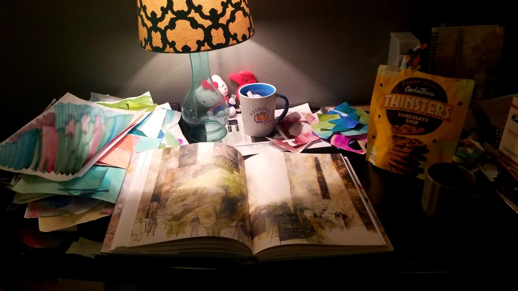 Evening illustration study