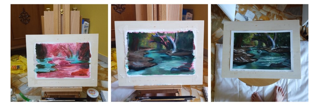 Complementary color underpainting&nbsp;technique