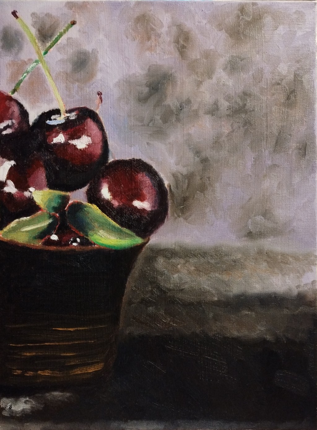 Cherries painting (on 32nd&nbsp;birthday)