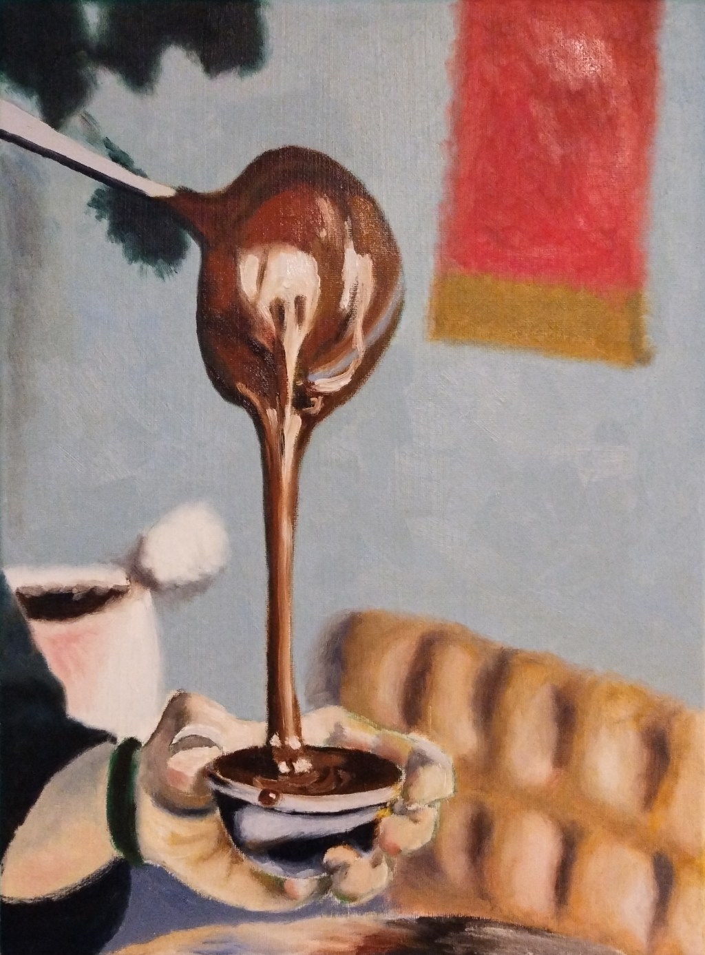 Preparing chocolate (Oil&nbsp;painting)